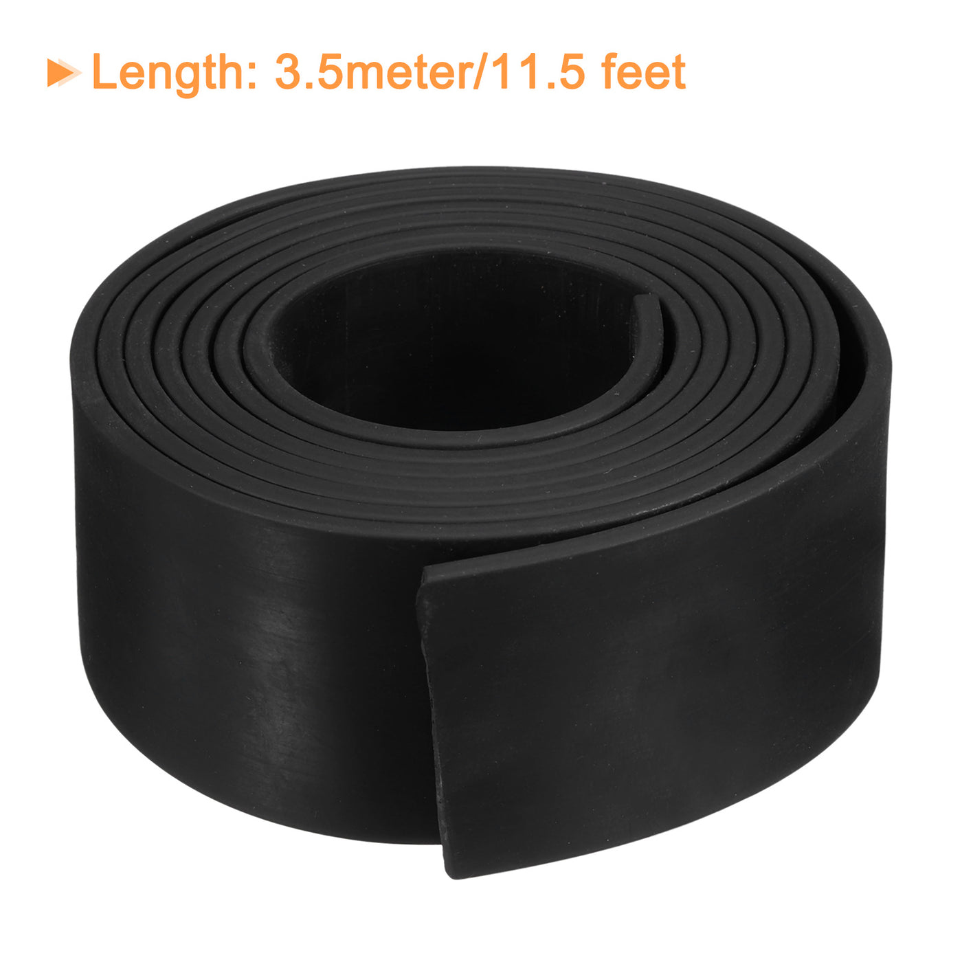 uxcell Uxcell Neoprene Rubber Sheet Rolls Solid Rubber Seal Strip 1/8"T x 1.6"W x 11.5'L