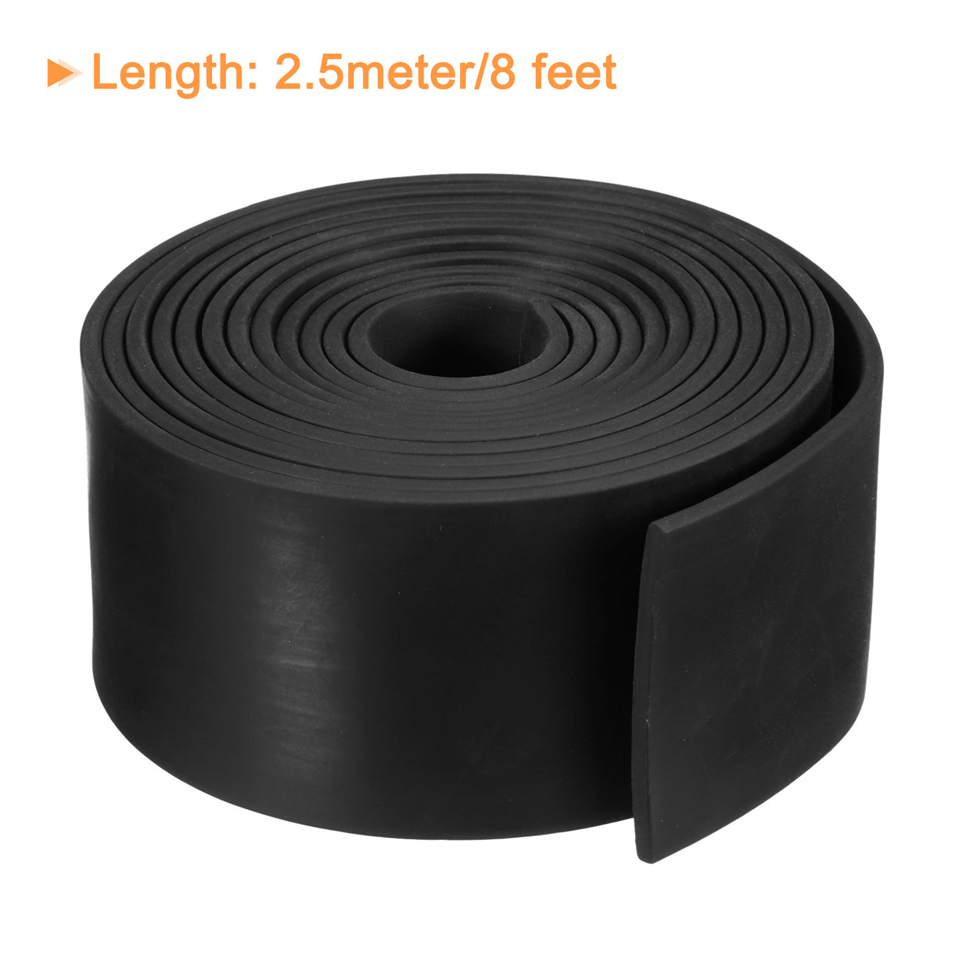 uxcell Uxcell Neoprene Rubber Sheet Rolls Solid Rubber Seal Strip 1/8"T x 2"W x 8'L