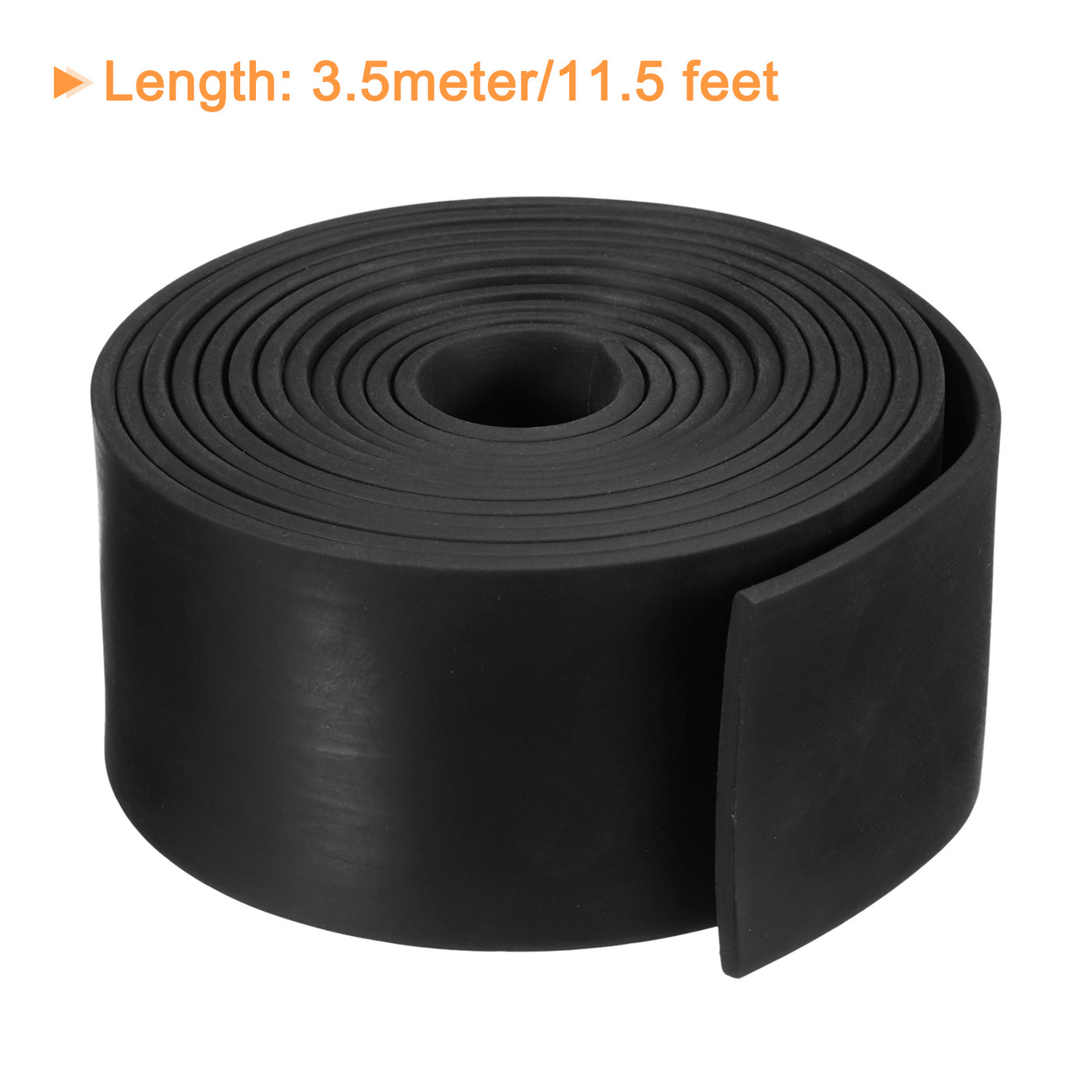 uxcell Uxcell Neoprene Rubber Sheet Rolls Solid Rubber Seal Strip 1/8"T x 2"W x 11.5'L