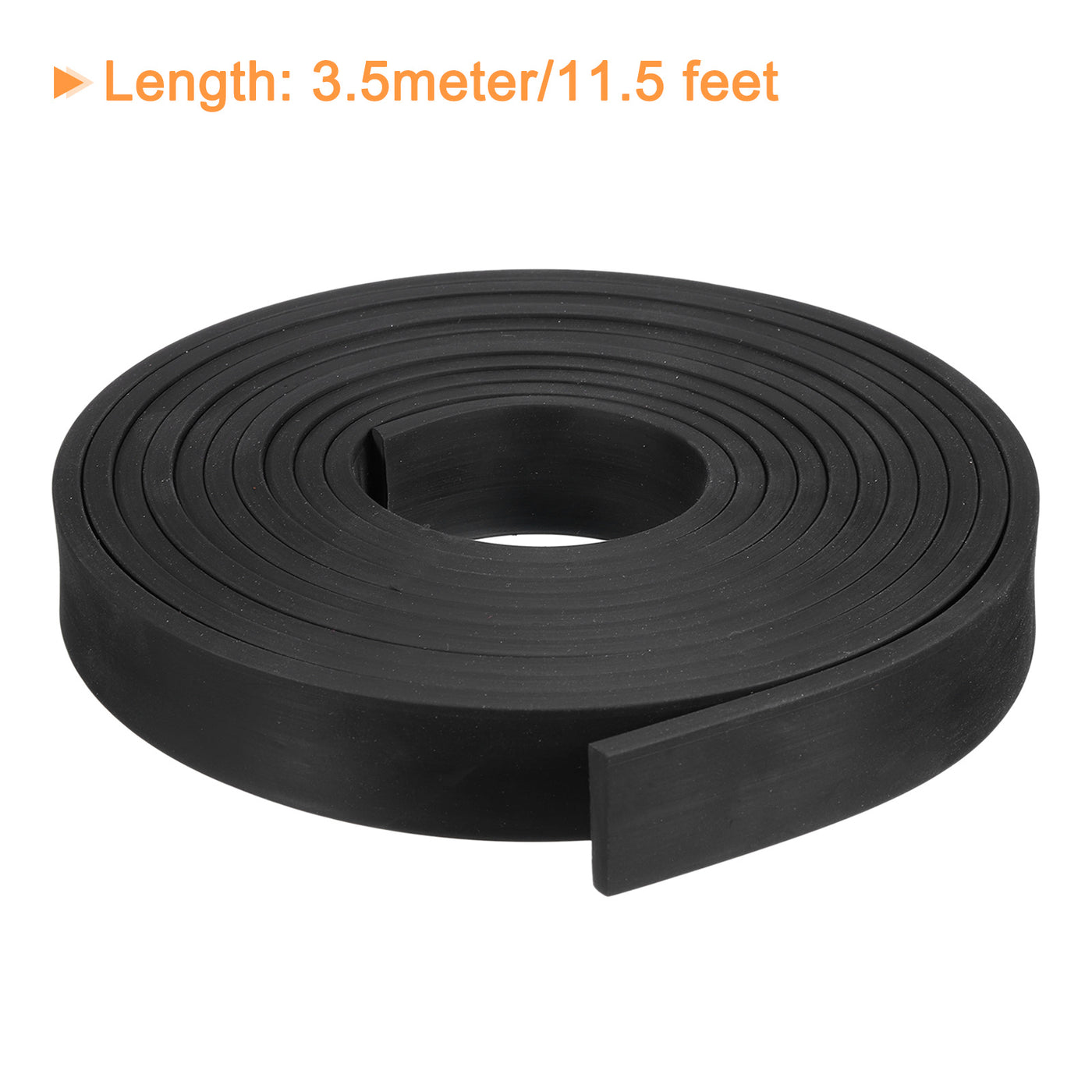 uxcell Uxcell Neoprene Rubber Sheet Rolls Solid Rubber Seal Strip 3/16"T x 1"W x 11.5'L