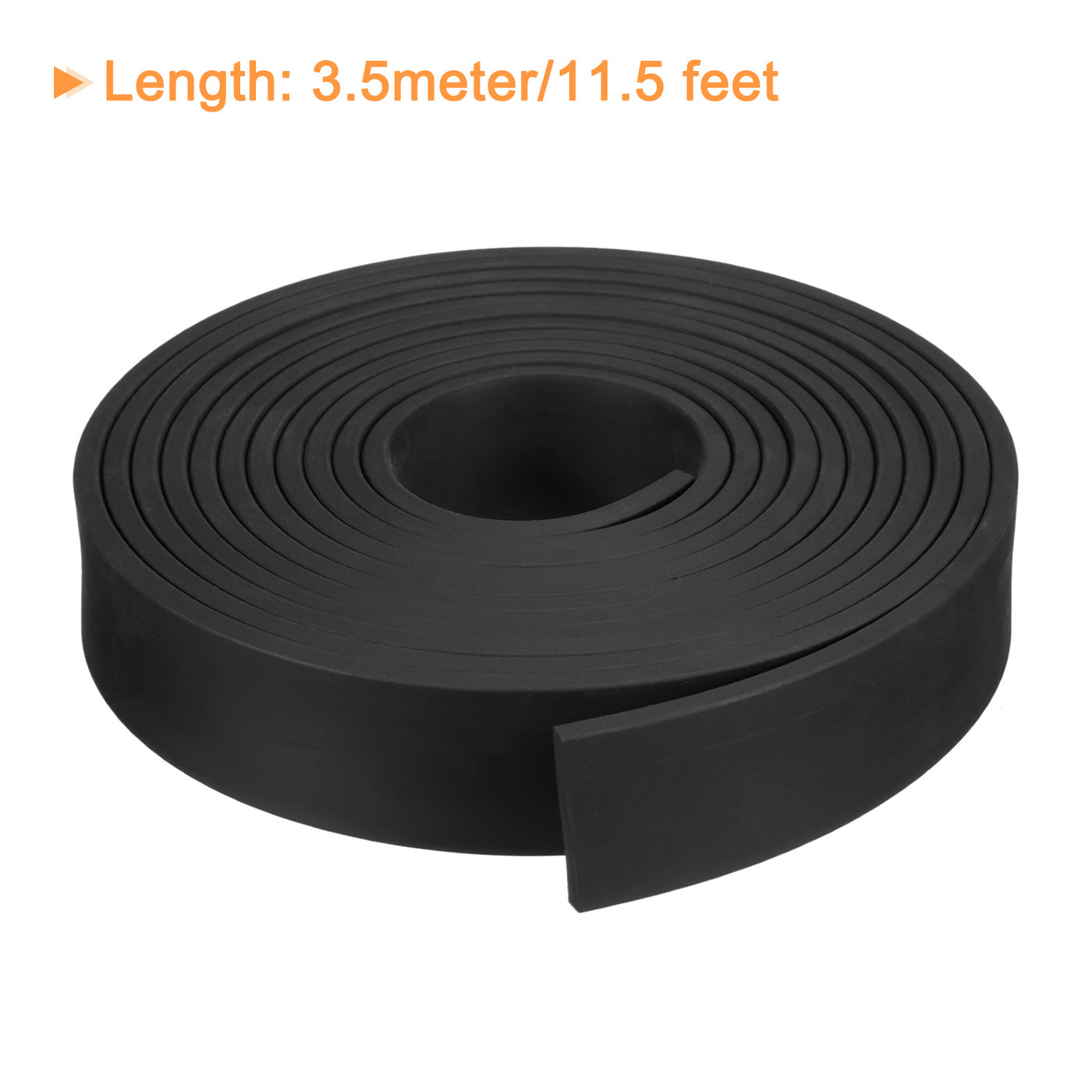 uxcell Uxcell Neoprene Rubber Sheet Rolls Solid Rubber Seal Strip 3/16"T x 1.2"W x 11.5'L