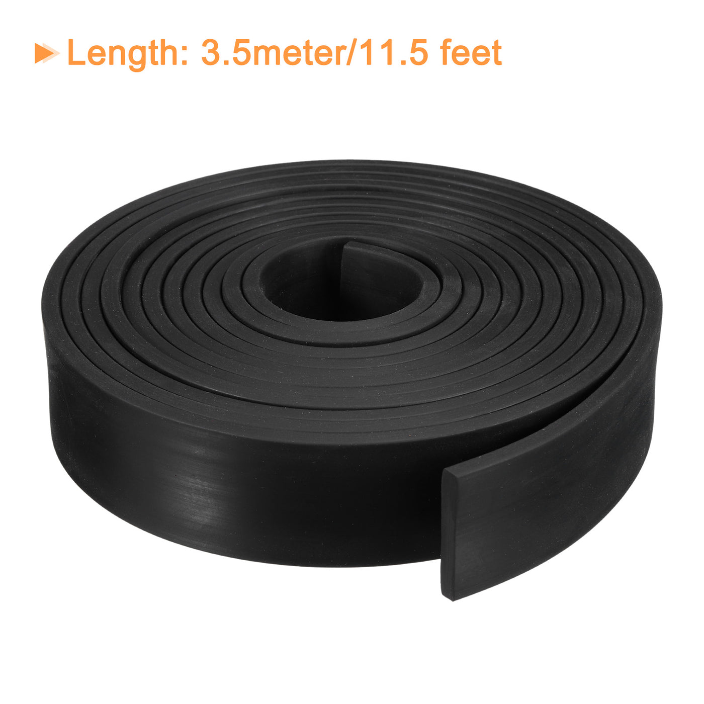 uxcell Uxcell Neoprene Rubber Sheet Rolls Solid Rubber Seal Strip 3/16"T x 1.4"W x 11.5'L