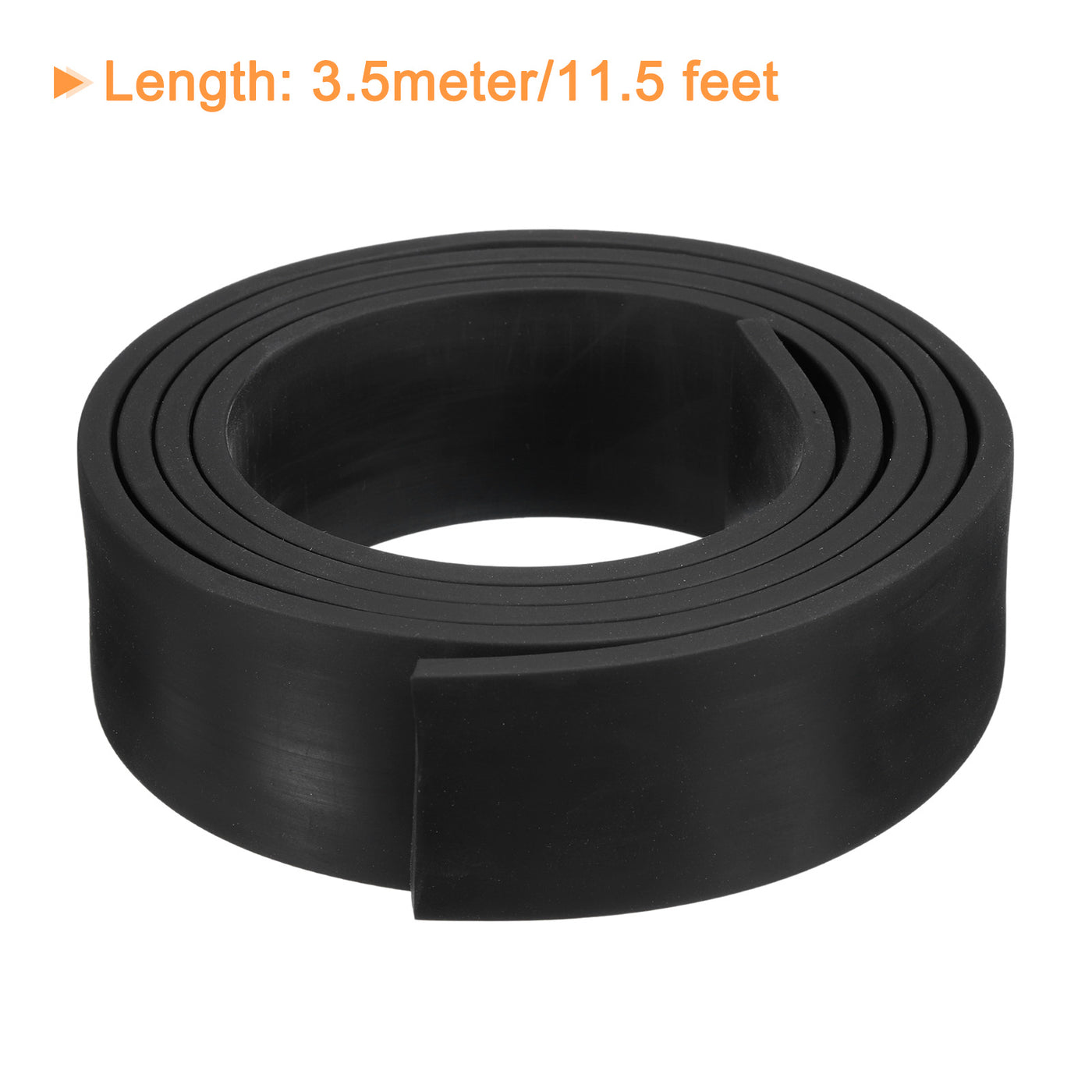 uxcell Uxcell Neoprene Rubber Sheet Rolls Solid Rubber Seal Strip 3/16"T x 1.6"W x 11.5'L