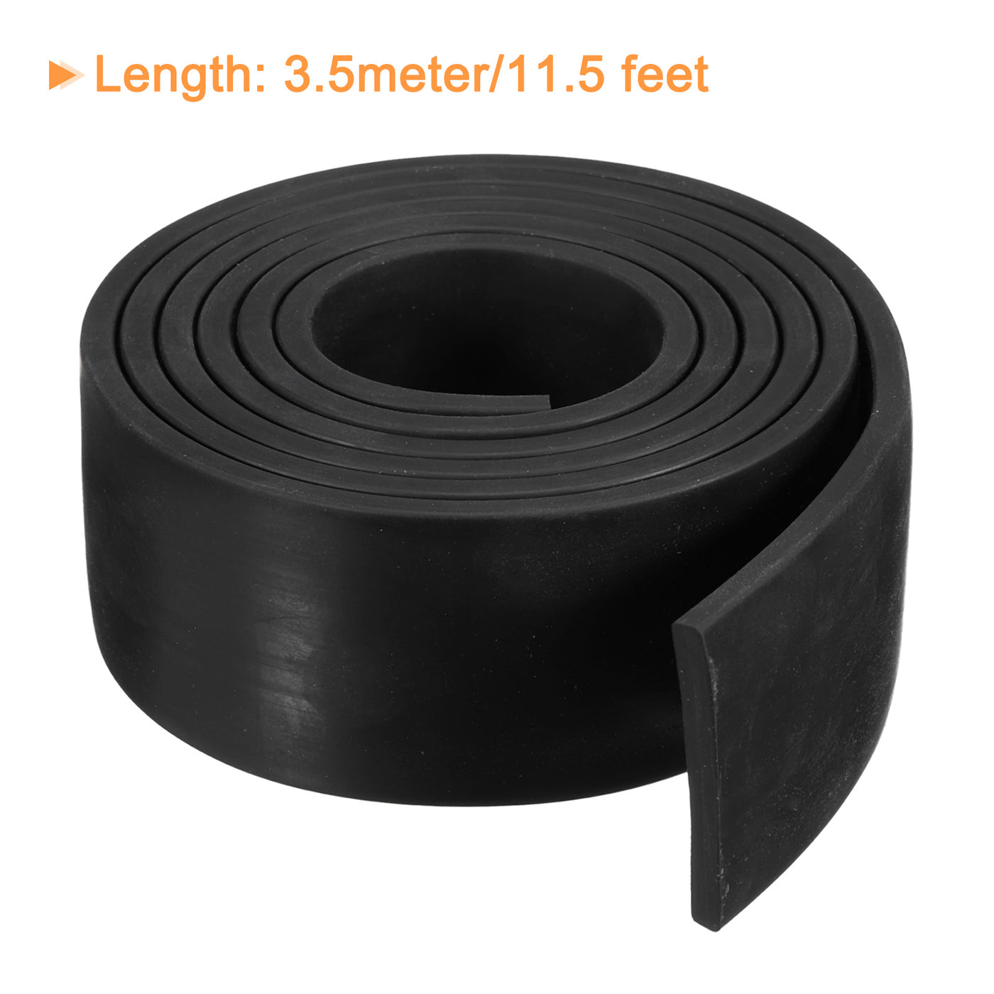 uxcell Uxcell Neoprene Rubber Sheet Rolls Solid Rubber Seal Strip 3/16"T x 1.8"W x 11.5'L