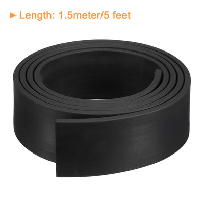 Harfington Uxcell Neoprene Rubber Sheet Rolls Solid Rubber Seal Strip 3/16"T x 2"W x 5'L