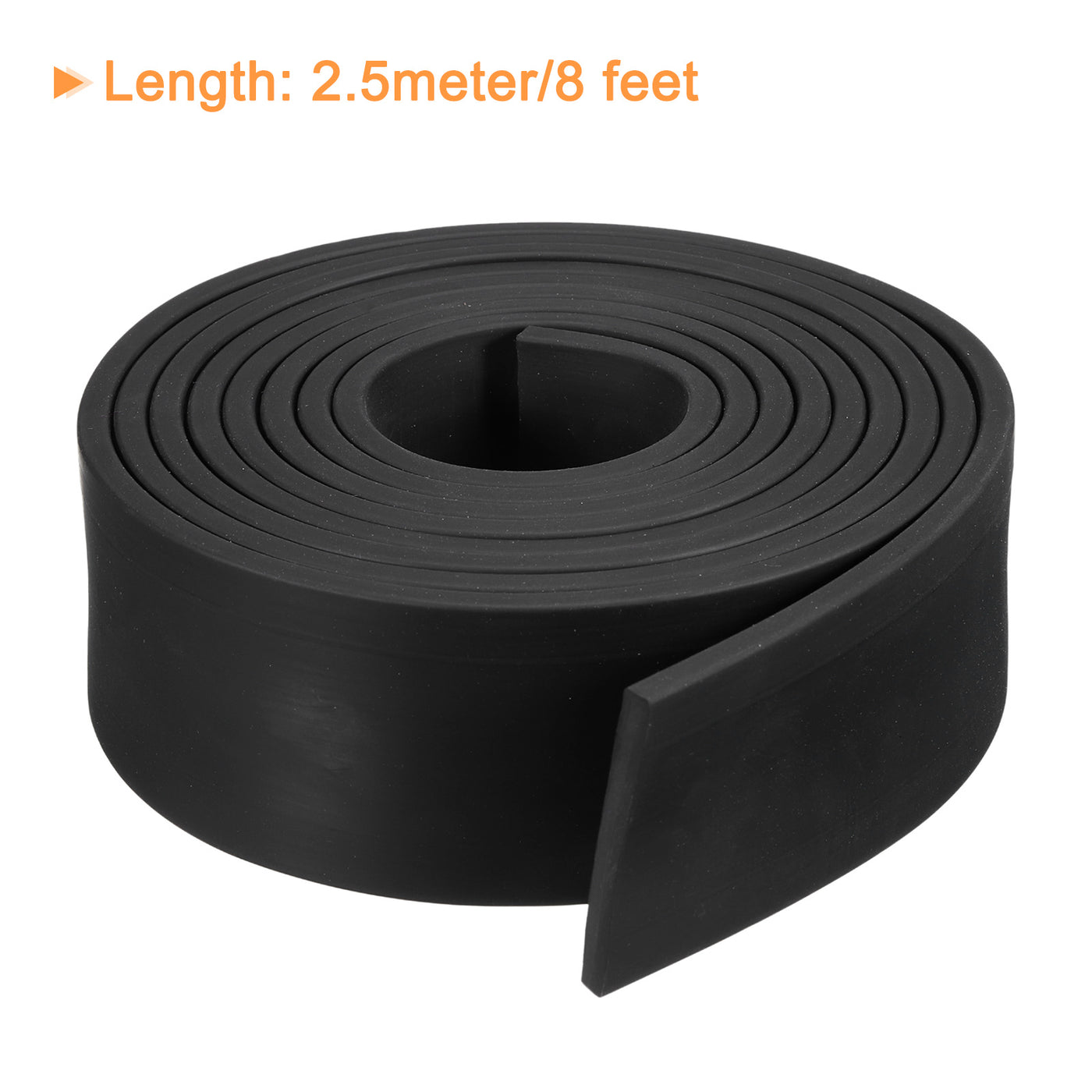 uxcell Uxcell Neoprene Rubber Sheet Rolls Solid Rubber Seal Strip 3/16"T x 2"W x 8'L