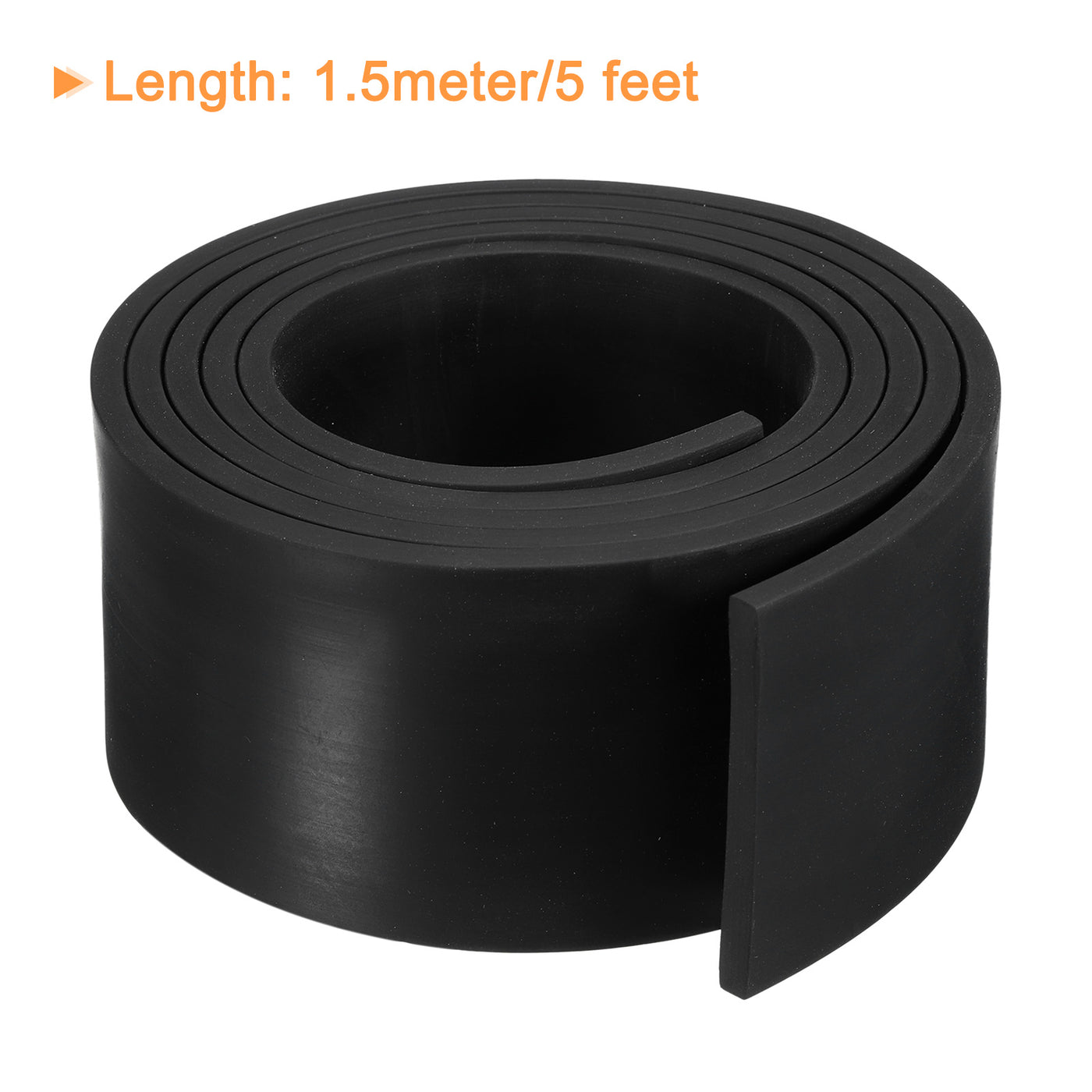 uxcell Uxcell Neoprene Rubber Sheet Rolls Solid Rubber Seal Strip 3/16"T x 2.4"W x 5'L