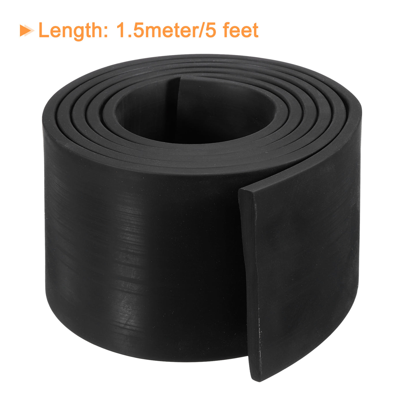 uxcell Uxcell Neoprene Rubber Sheet Rolls Solid Rubber Seal Strip 3/16"T x 3.1"W x 5'L