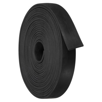 Harfington Uxcell Neoprene Rubber Sheet Rolls Solid Rubber Seal Strip 5/64"T x 0.6"W x 11.5'L