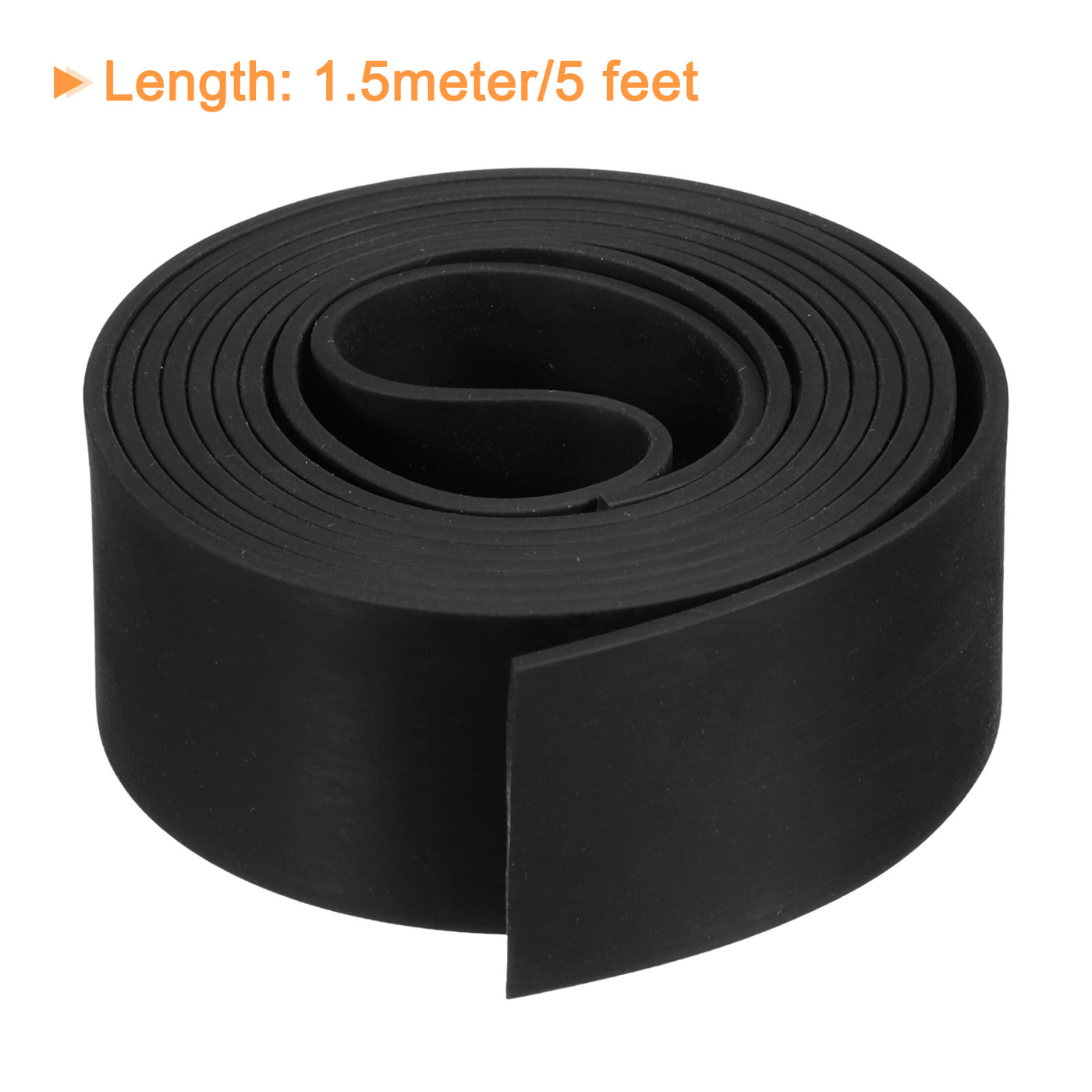 uxcell Uxcell Neoprene Rubber Sheet Rolls Solid Rubber Seal Strip 5/64"T x 1.2"W x 5'L