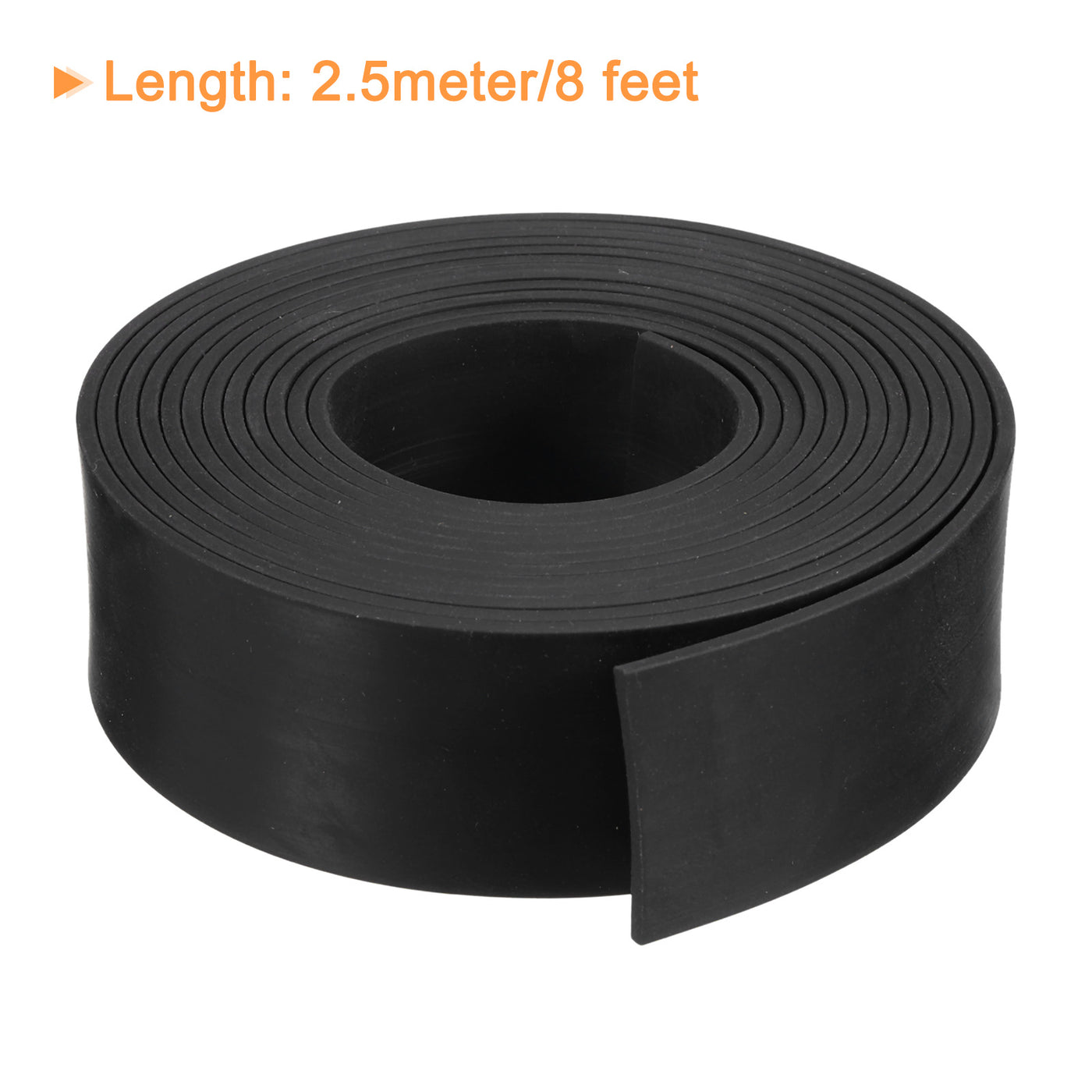 uxcell Uxcell Neoprene Rubber Sheet Rolls Solid Rubber Seal Strip 5/64"T x 1.2"W x 8'L