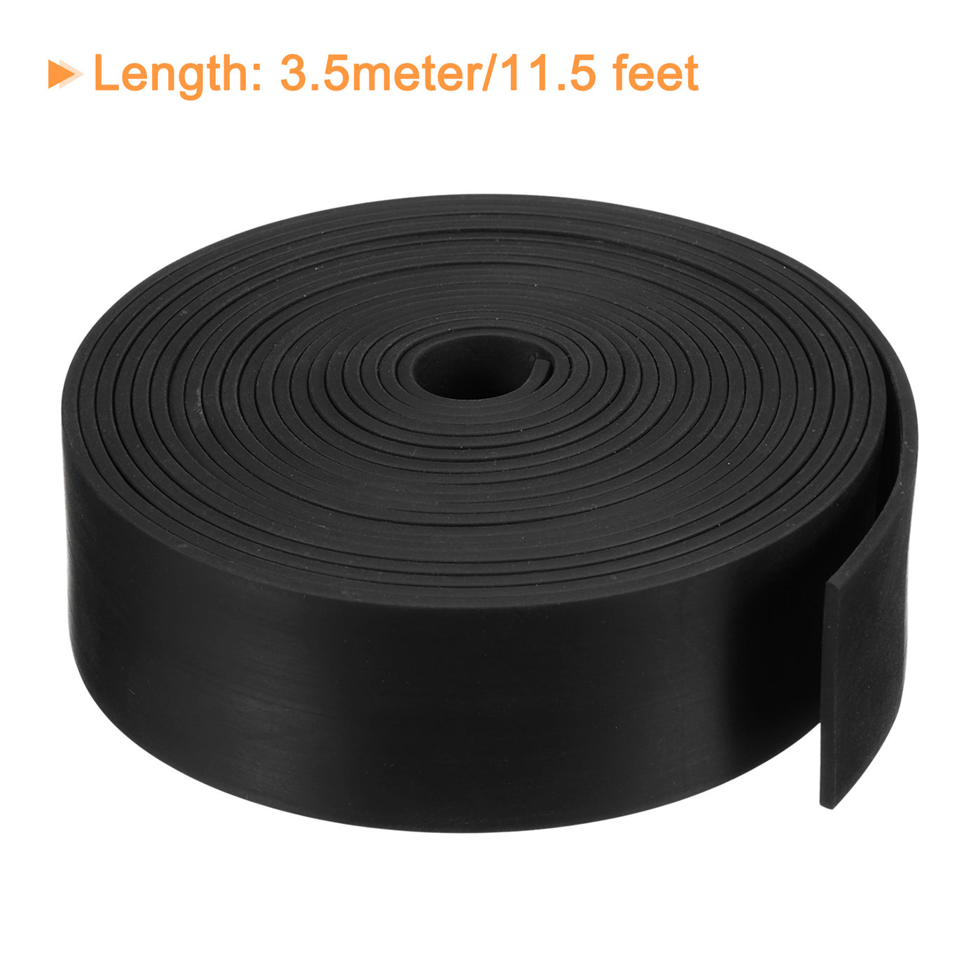 uxcell Uxcell Neoprene Rubber Sheet Rolls Solid Rubber Seal Strip 5/64"T x 1.2"W x 11.5'L