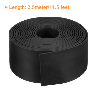 Harfington Uxcell Neoprene Rubber Sheet Rolls Solid Rubber Seal Strip 5/64"T x 2"W x 11.5'L