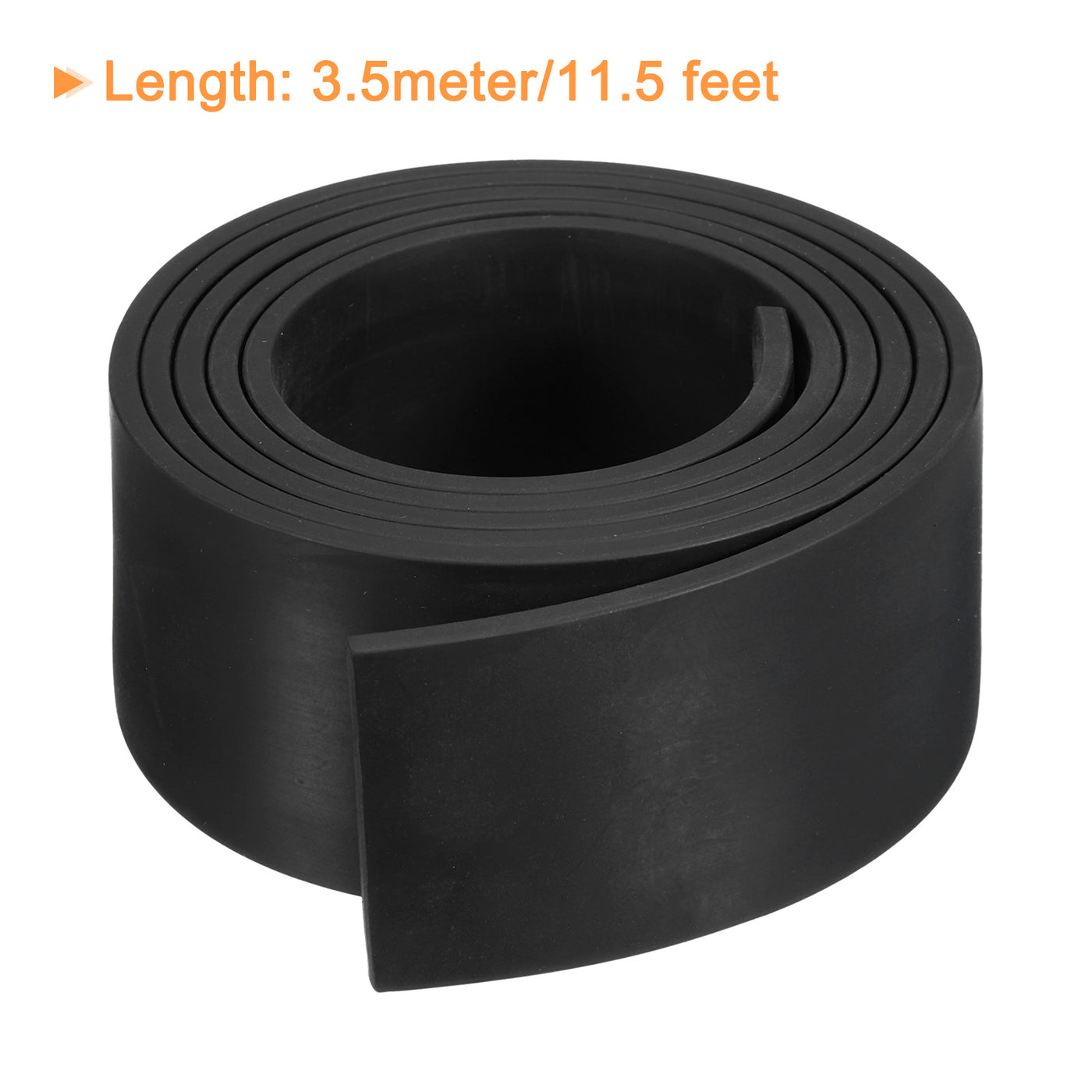 uxcell Uxcell Neoprene Rubber Sheet Rolls Solid Rubber Seal Strip 5/32"T x 2"W x 11.5'L