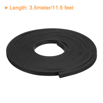 Harfington Uxcell Neoprene Rubber Sheet Rolls Solid Rubber Seal Strip 5/16"T x 0.4"W x 11.5'L