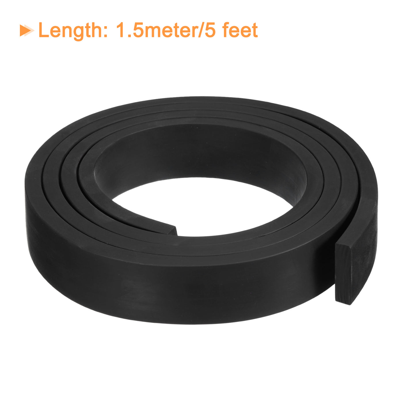 uxcell Uxcell Neoprene Rubber Sheet Rolls Solid Rubber Seal Strip 5/16"T x 1.2"W x 5'L