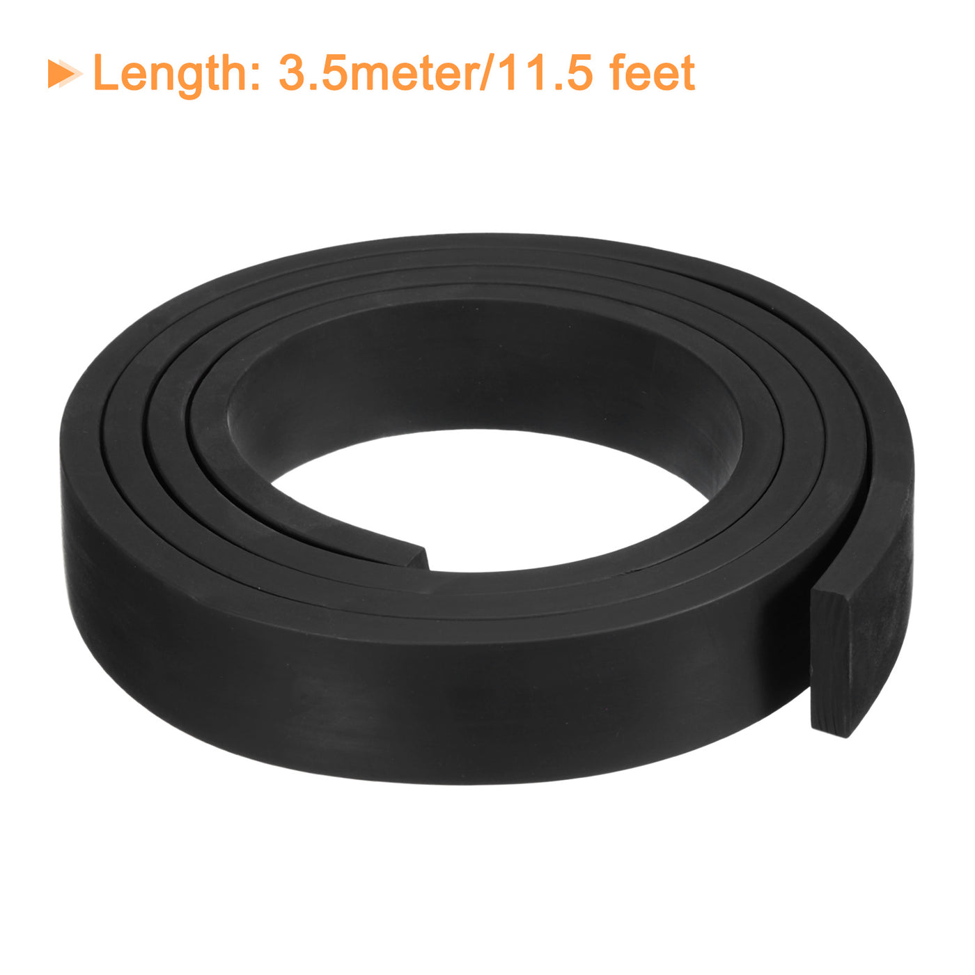 uxcell Uxcell Neoprene Rubber Sheet Rolls Solid Rubber Seal Strip 5/16"T x 1.2"W x 11.5'L