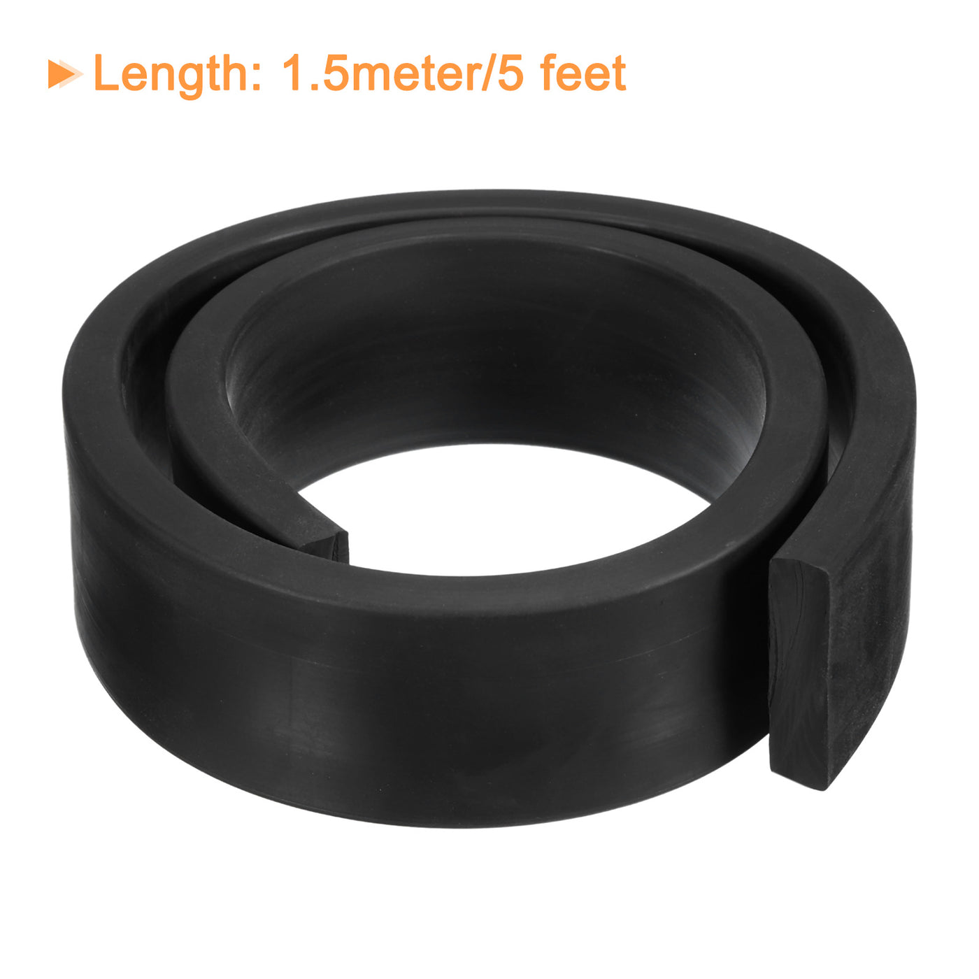 uxcell Uxcell Neoprene Rubber Sheet Rolls Solid Rubber Seal Strip 3/8"T x 1.6"W x 5'L