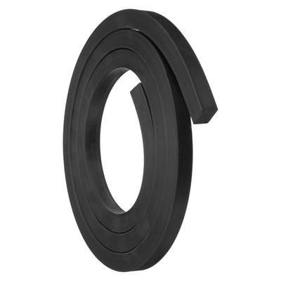 Harfington Uxcell Neoprene Rubber Sheet Rolls Solid Rubber Seal Strip 19/32"T x 0.6"W x 5'L