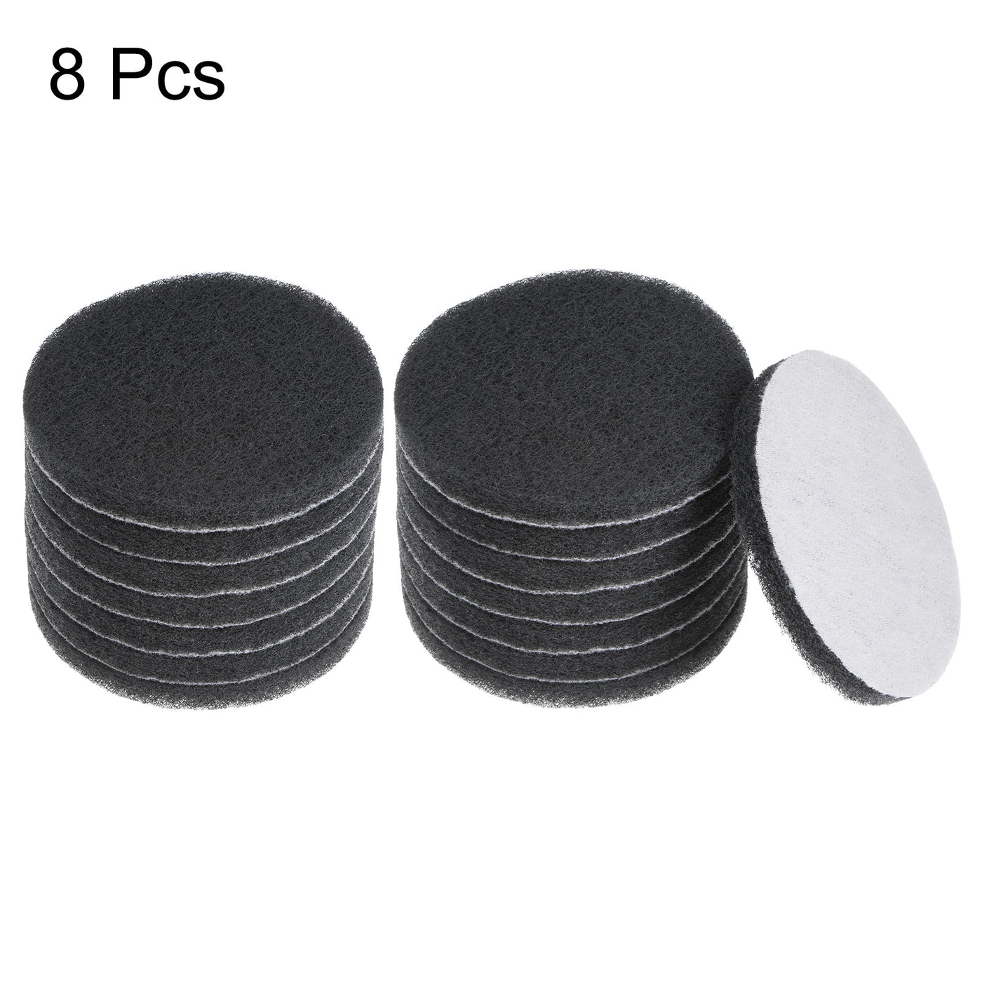 Harfington 8pcs Drill Power Brush 4 Inch Tile Scrubber Scouring Pads 800-1000 Grit