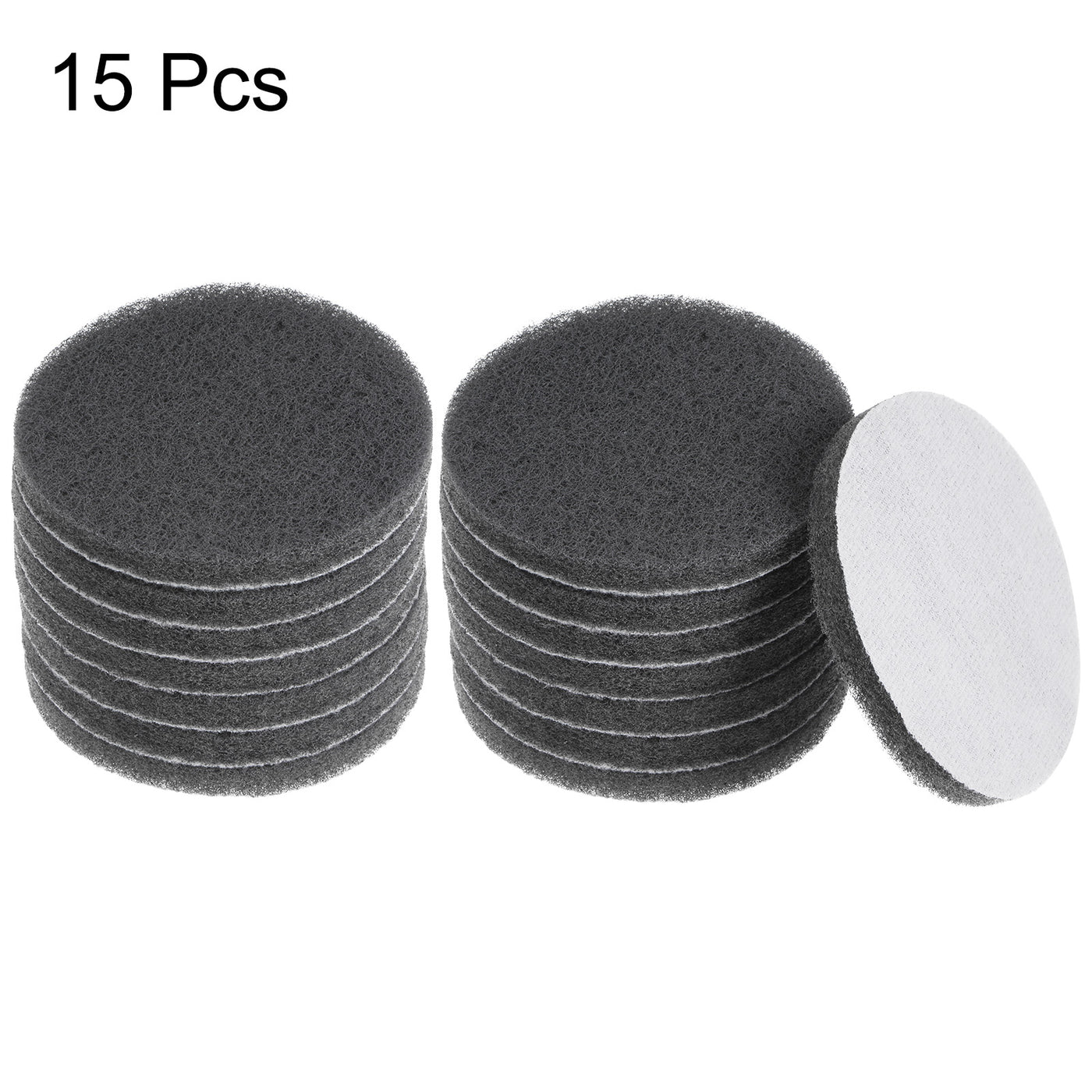 Harfington 15pcs Drill Power Brush 4 Inch Tile Scrubber Scouring Pads 1000-1200 Grit