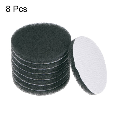 Harfington 8pcs Drill Power Brush 4 Inch Tile Scrubber Scouring Pads 1500 Grit