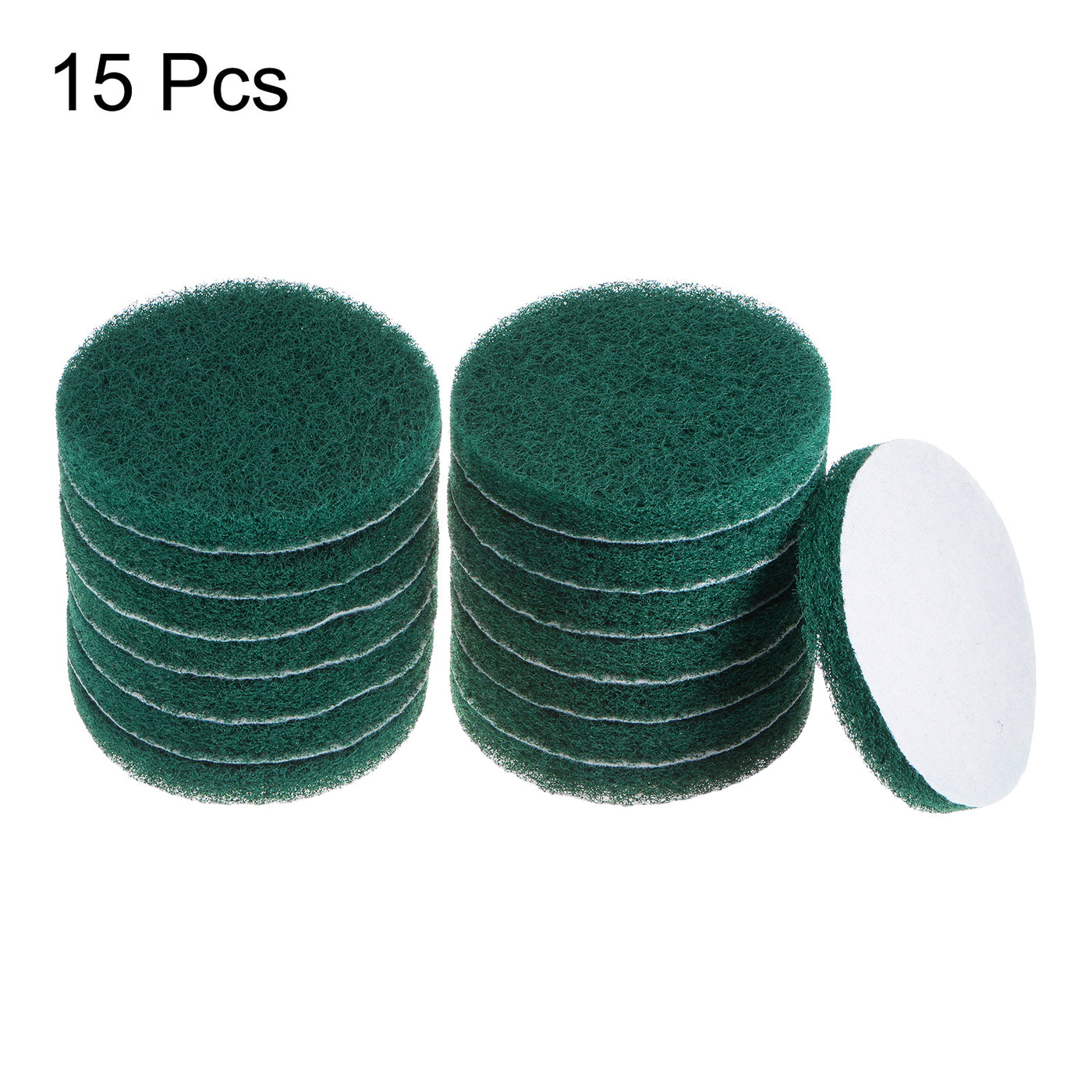 Harfington 15pcs Drill Power Brush 5 Inch Tile Scrubber Scouring Pads 180-240 Grit