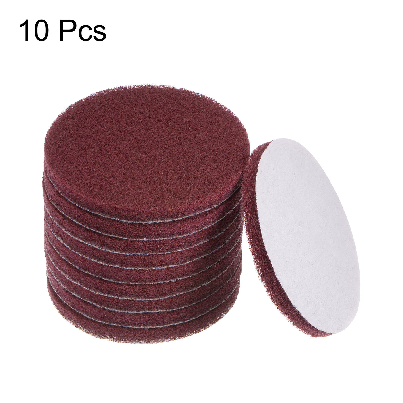 Harfington 10pcs Drill Power Brush 5 Inch Tile Scrubber Scouring Pads 320-400 Grit