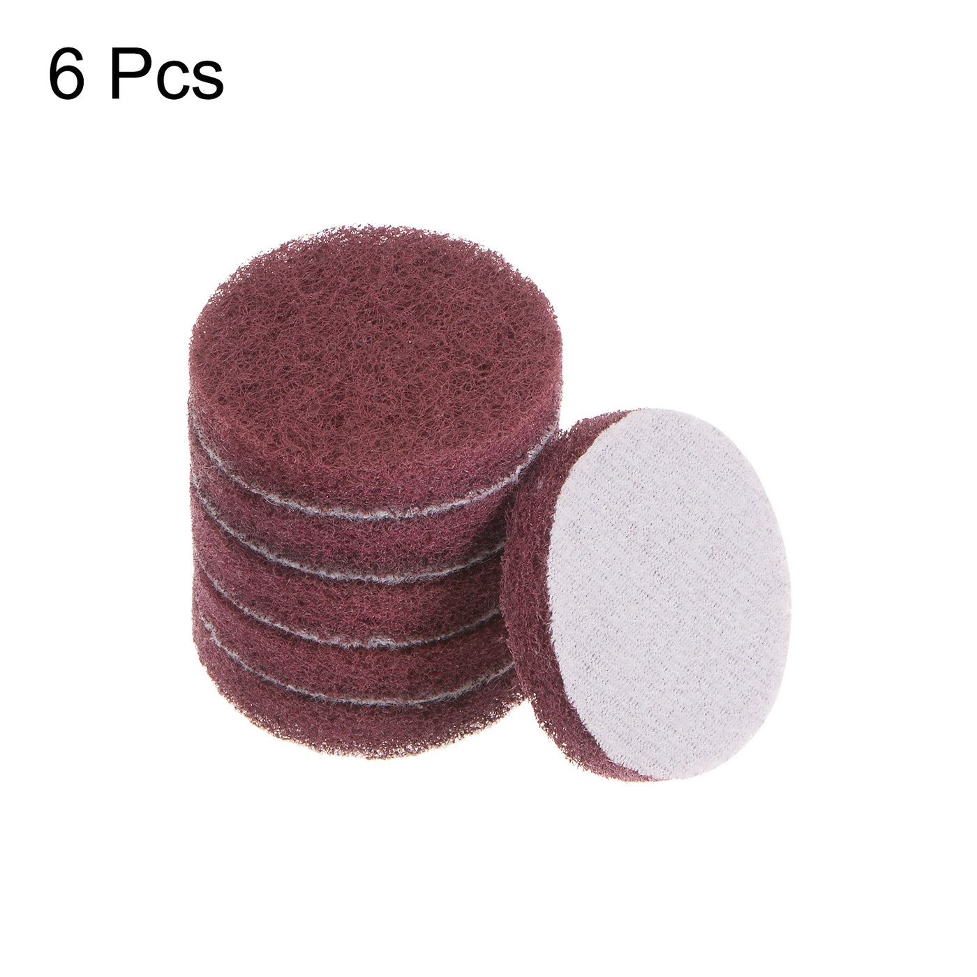 Harfington 6pcs Drill Power Brush 2 Inch Tile Scrubber Scouring Pads 320-400 Grit