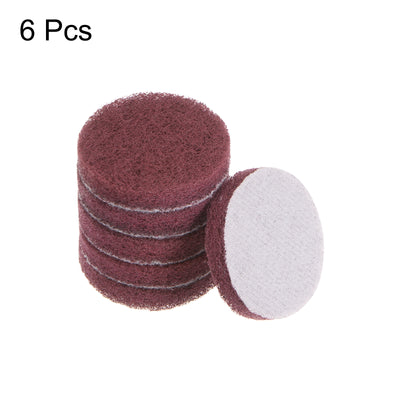 Harfington 6pcs Drill Power Brush 2 Inch Tile Scrubber Scouring Pads 320-400 Grit