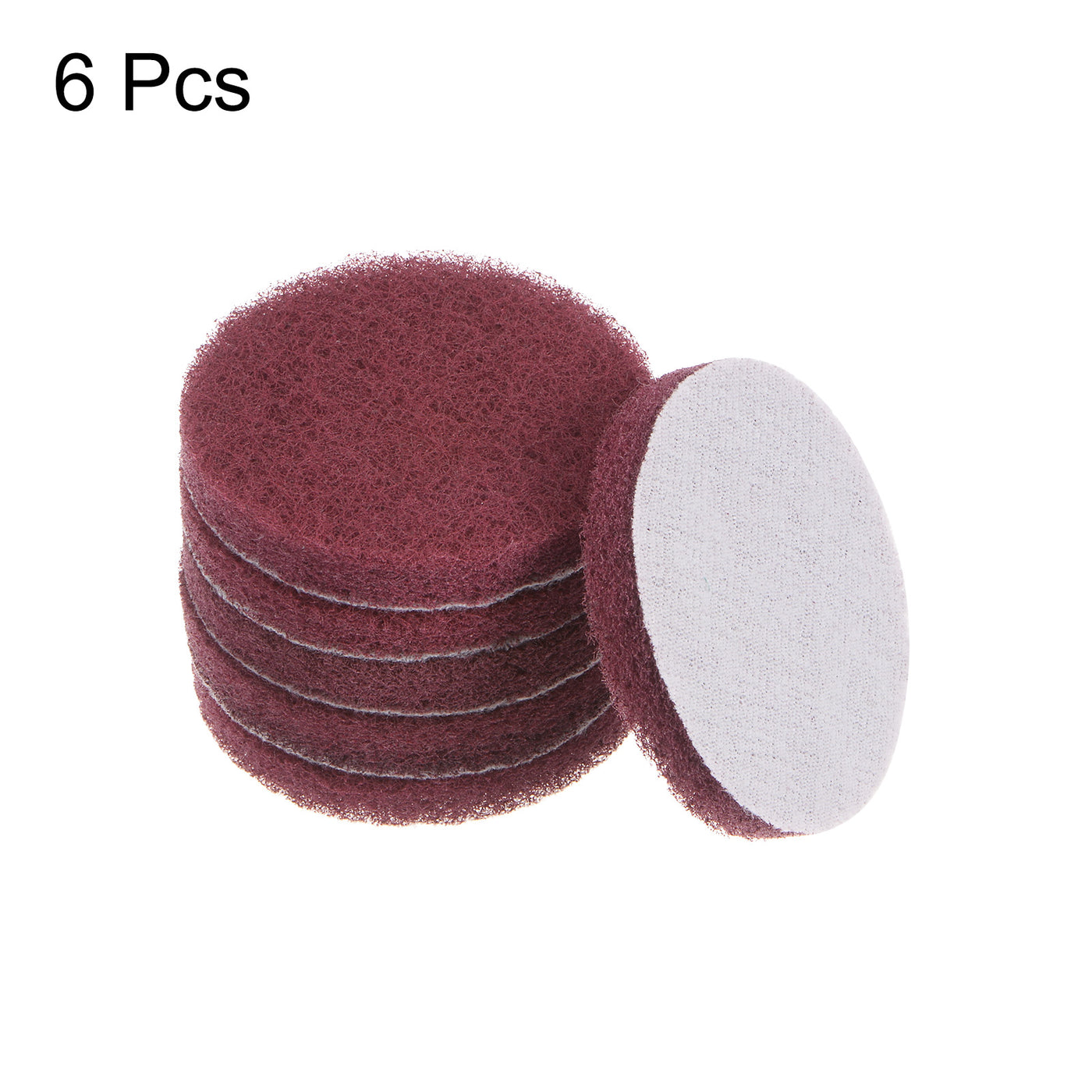 Harfington 6pcs Drill Power Brush 3 Inch Tile Scrubber Scouring Pads 320-400 Grit