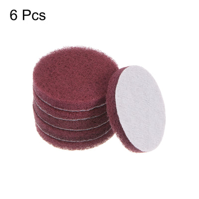 Harfington 6pcs Drill Power Brush 3 Inch Tile Scrubber Scouring Pads 320-400 Grit