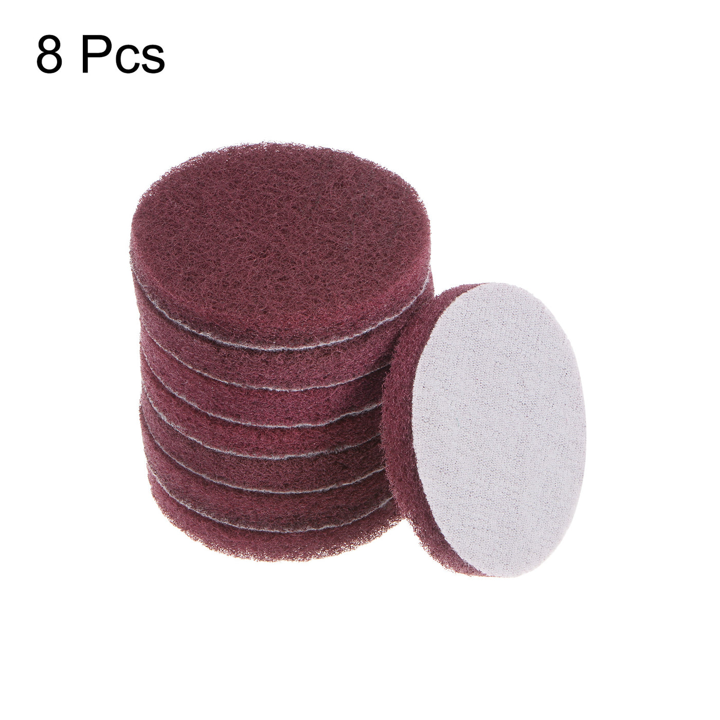 Harfington 8pcs Drill Power Brush 3 Inch Tile Scrubber Scouring Pads 320-400 Grit