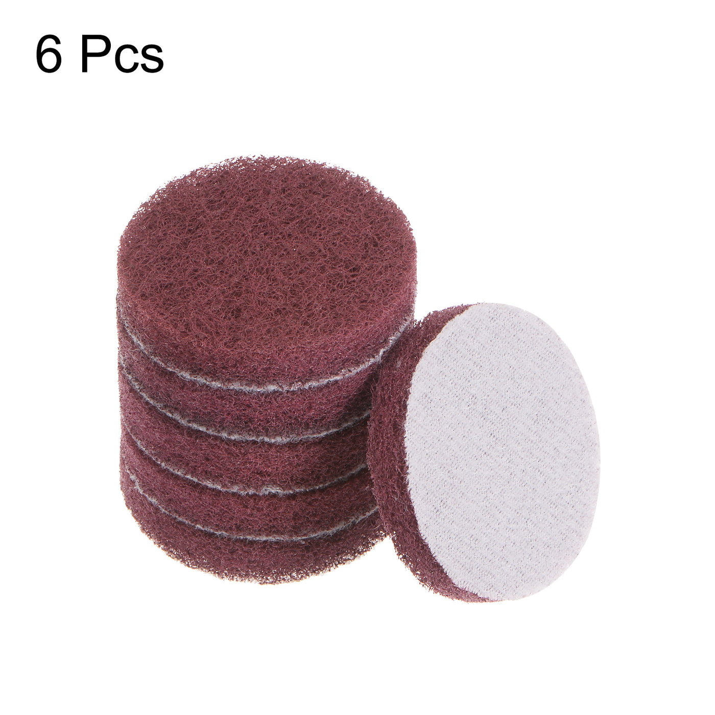 Harfington 6pcs Drill Power Brush 2 Inch Tile Scrubber Scouring Pads 800 Grit