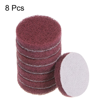 Harfington 8pcs Drill Power Brush 2 Inch Tile Scrubber Scouring Pads 800 Grit