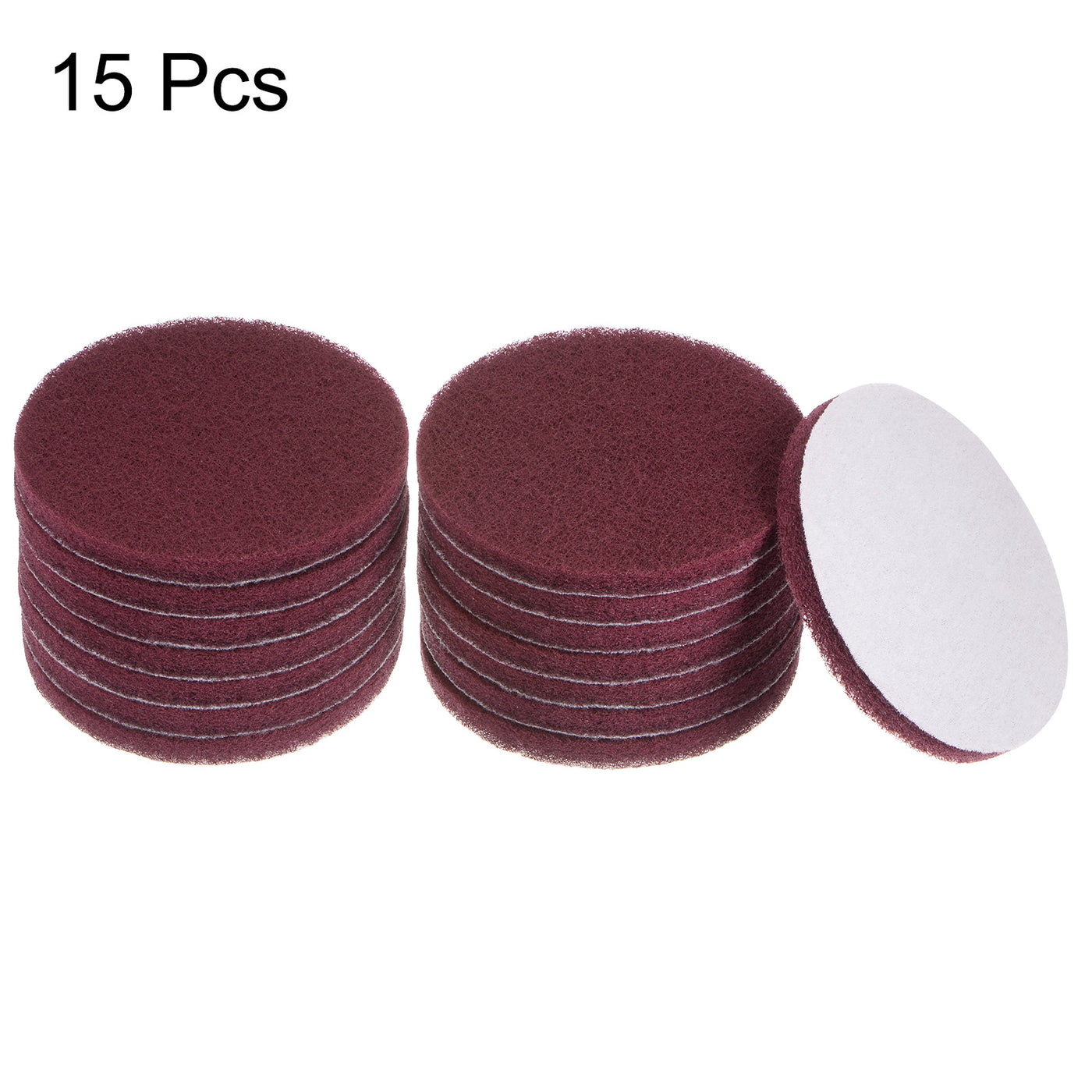 Harfington 15pcs Drill Power Brush 5 Inch Tile Scrubber Scouring Pads 800 Grit