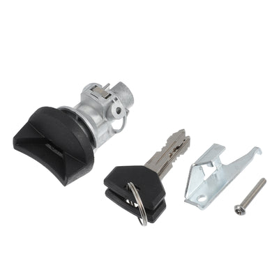 Harfington Ignition Lock Cylinder Switch Fit for Chrysler Daytona - Pack of 3 Silver Tone Black