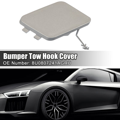 Harfington Front Bumper Tow Hook Cover Car Towing Hook Eye Hole Cover Fit for Audi Q3 - Pack of 1 Beige