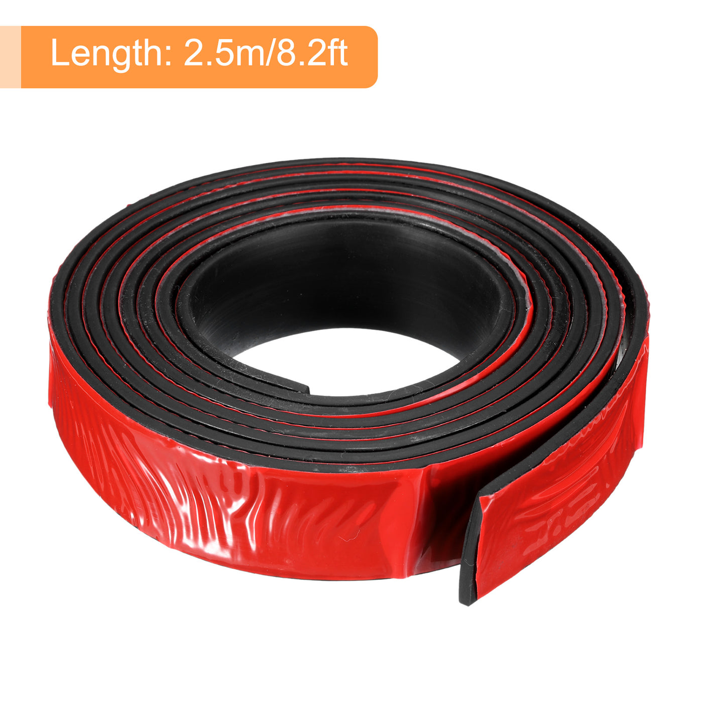 uxcell Uxcell 1.2"W x 1/8"T x 8'L Adhesive Rubber Strips Solid Neoprene Rubber Strips Sheet