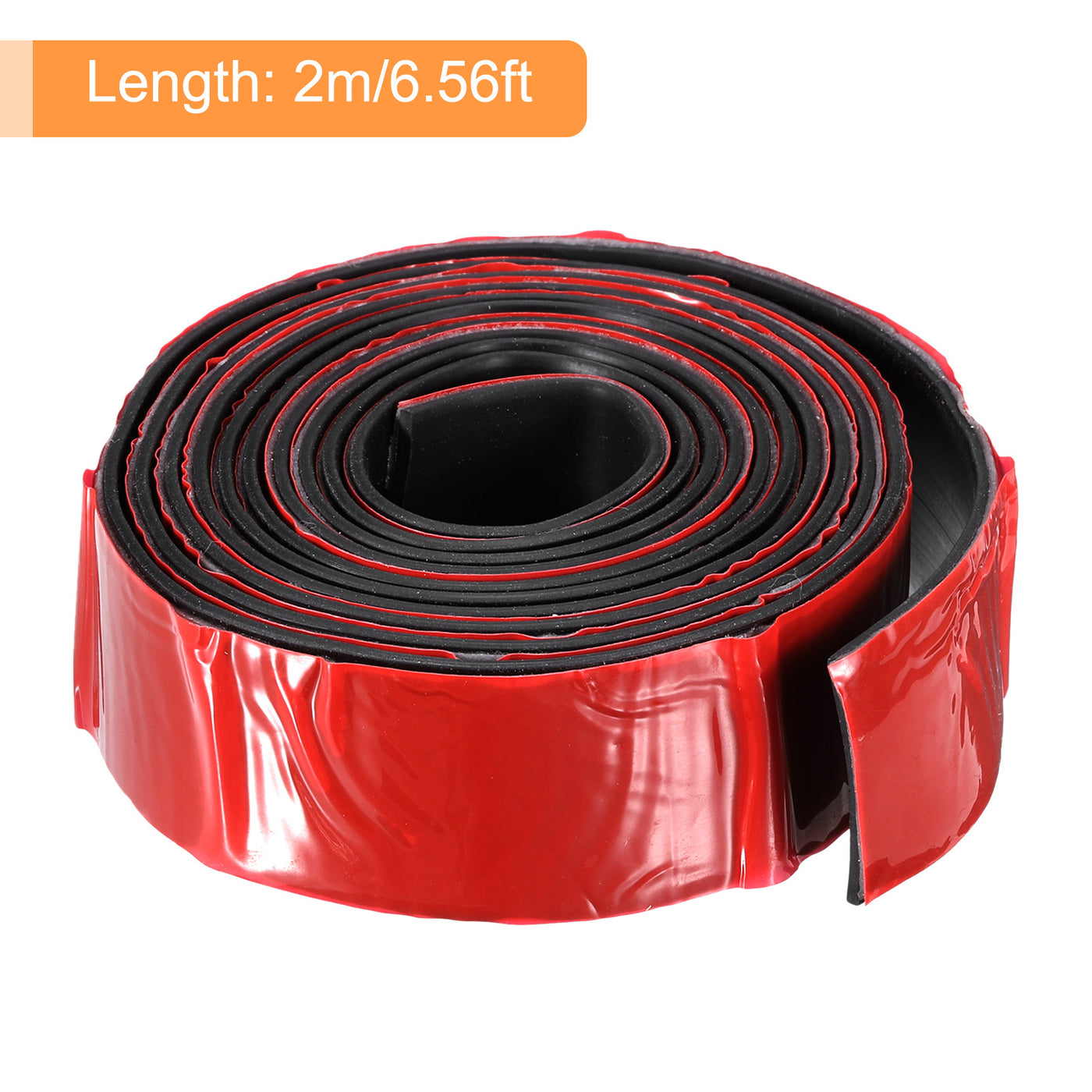 uxcell Uxcell 1.2"W x 1/16"T x 6'L Adhesive Rubber Strips Solid Neoprene Rubber Strips Sheet