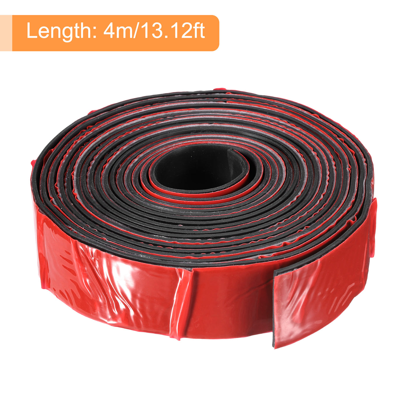 uxcell Uxcell 1.2"W x 1/16"T x 13'L Adhesive Rubber Strips Solid Neoprene Rubber Strips Sheet