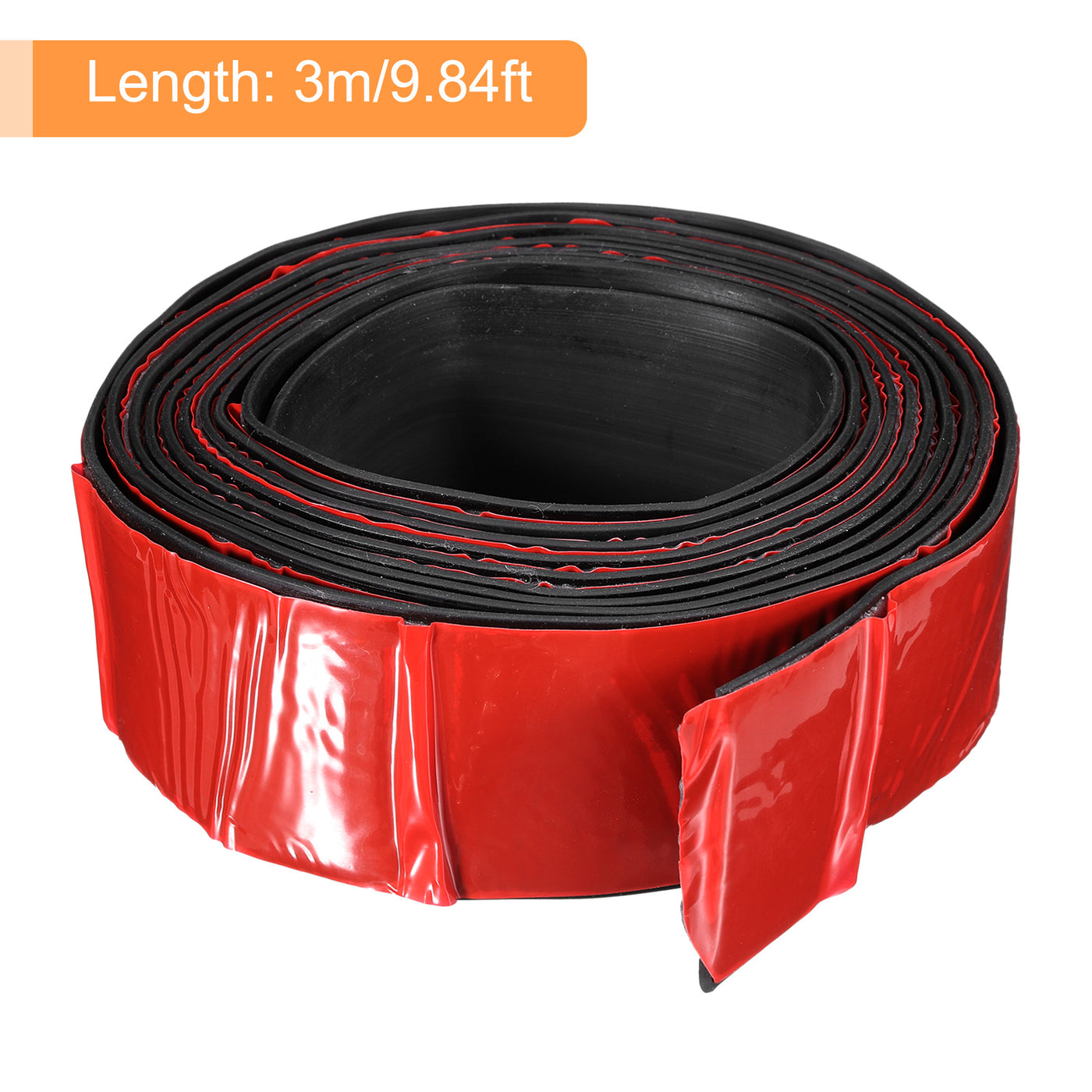 uxcell Uxcell 1.8"W x 1/16"T x 10'L Adhesive Rubber Strips Solid Neoprene Rubber Strips Sheet