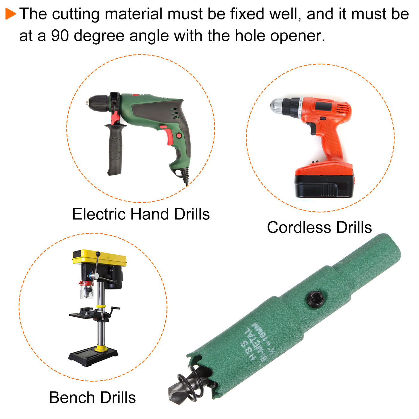 Harfington 16mm (5/8") M42 High Speed Steel Bi-Metal Hole Saw Drill Bit for Wood Plastic