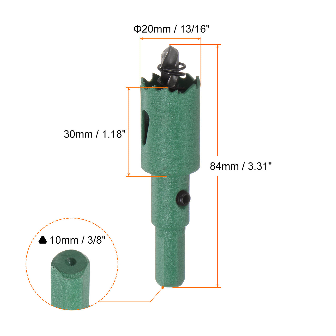 Harfington 20mm 13/16" M42 High Speed Steel Bi-Metal Hole Saw Drill Bit for Wood Plastic