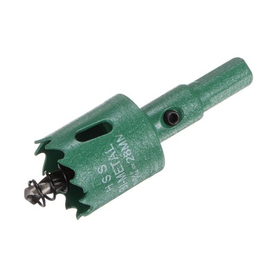 Harfington 28mm 1-1/8" M42 High Speed Steel Bi-Metal Hole Saw Drill Bit for Wood Plastic