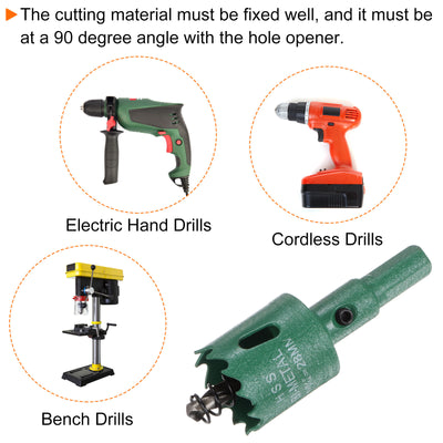 Harfington 28mm 1-1/8" M42 High Speed Steel Bi-Metal Hole Saw Drill Bit for Wood Plastic