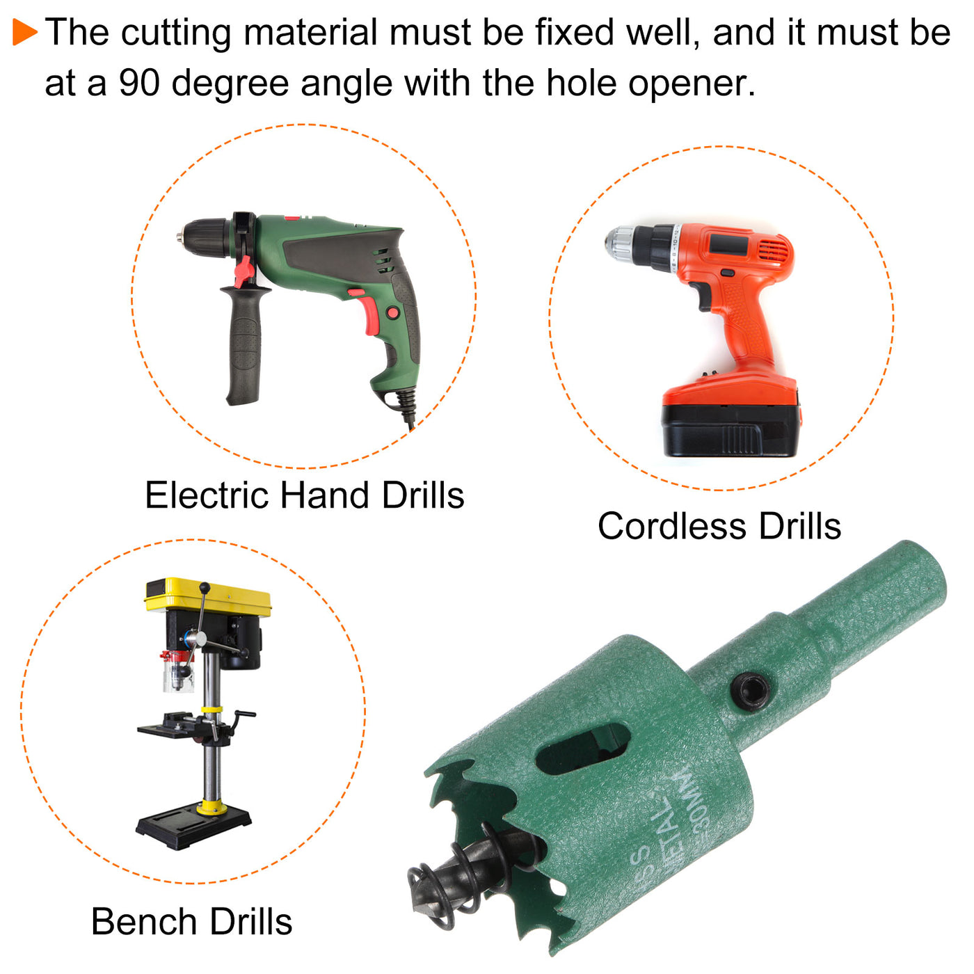 Harfington 30mm 1-1/6" M42 High Speed Steel Bi-Metal Hole Saw Drill Bit for Wood Plastic