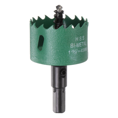 Harfington 45mm 1-3/4" M42 High Speed Steel Bi-Metal Hole Saw Drill Bit for Wood Plastic