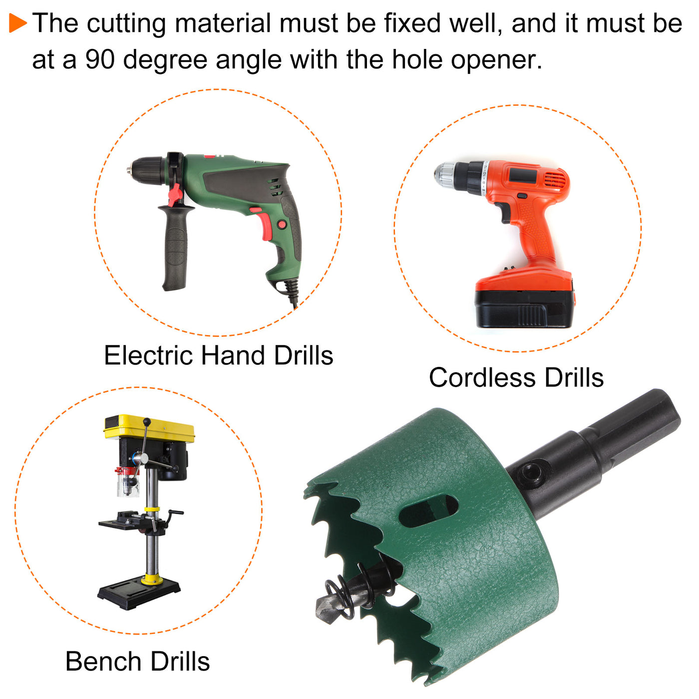 Harfington 48mm 1-7/8" M42 High Speed Steel Bi-Metal Hole Saw Drill Bit for Wood Plastic