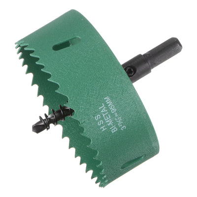 Harfington 95mm 3-3/4" M42 High Speed Steel Bi-Metal Hole Saw Drill Bit for Wood Plastic